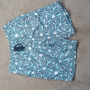 Vilebrequin Swim Trunks 2XL Blue Floral